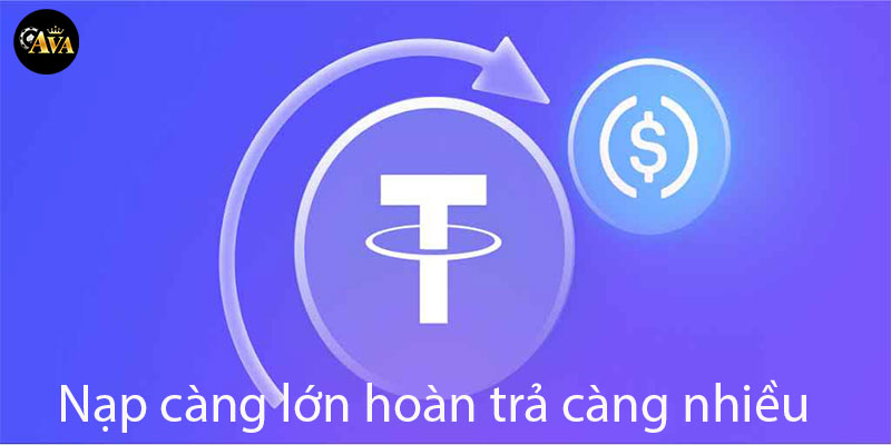 Khuyến mãi nạp USDT hoàn trả cực khủng tại nhà cái Ava, giao dịch an toàn và nhanh chóng